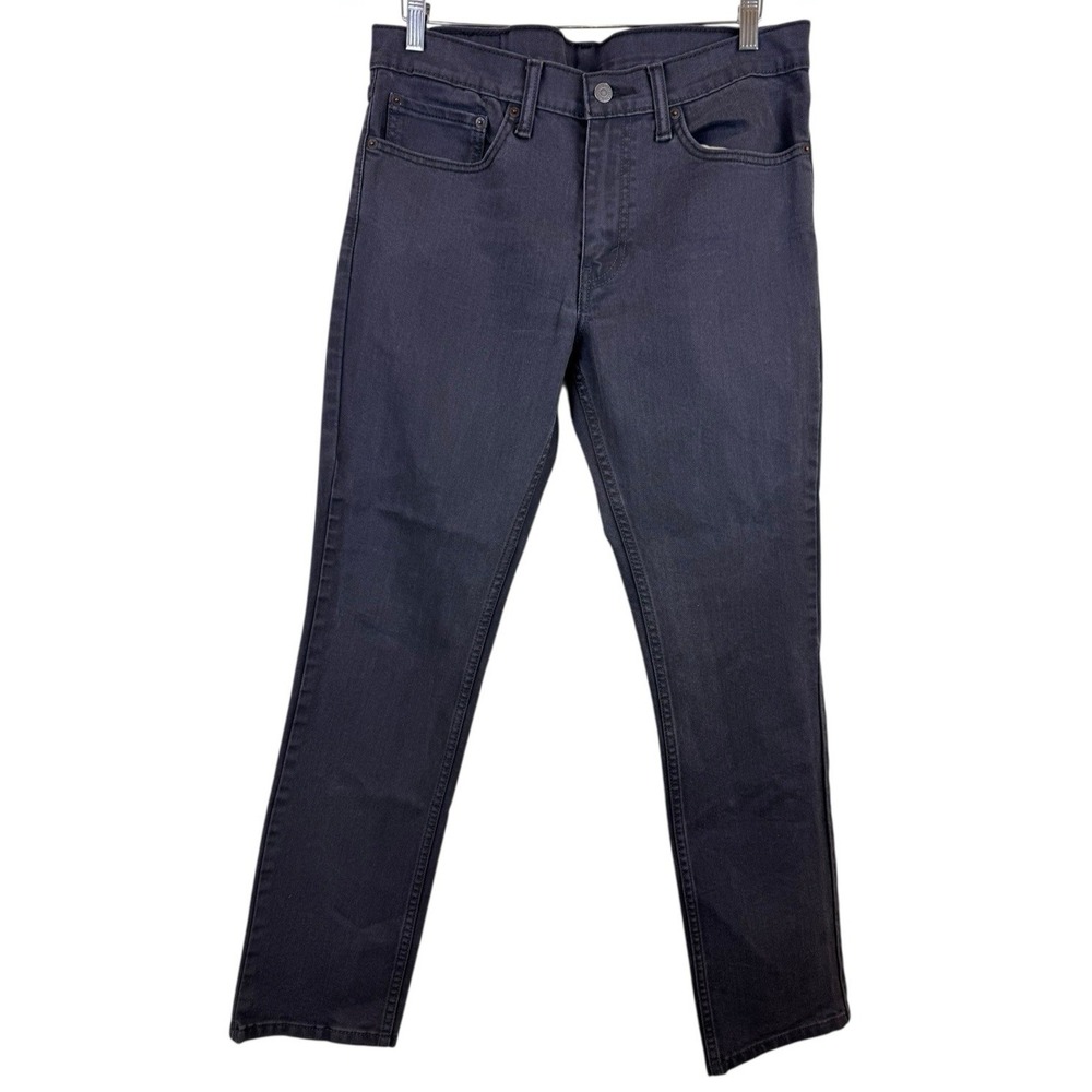 Levis 511 Tapered Slim Fit Men's Denim Jeans Size 34x31 (actual) Charcoal Black‎